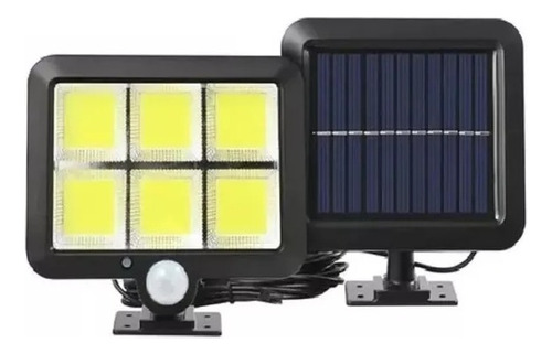 Lámpara Foco Solar 100watt Led Con Sensor De Movimiento