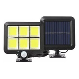 Lámpara Foco Solar 100watt Led Con Sensor De Movimiento