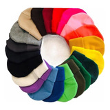 Gorro Rocky De Lana Doble Capa Premiun Colores Liso Grueso