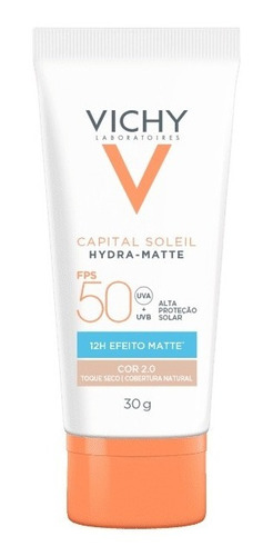 Protetor Capital Soleil Hydra Matte Fps 50 30g Cor 2.0 Vichy