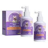 Spray Limpiador De Dientes Pet Clean Para Perros, 2 Unidades