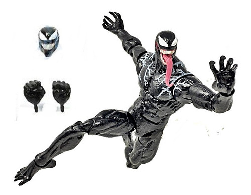 Muñeco Ultra Poseable Venom Tipo Marvel Legends Hombre Araña