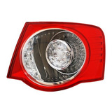 Calavera Vw Bora 2005 - 2010 Ext Rojo/cristal Leds Der Xry