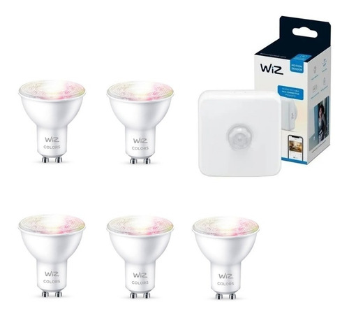 Dicroled Color Wiz Wifi 4.9w Gu10 Rgbw X 5 + Sensor Wiz