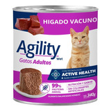 Alimento Húmedo Agility Para Gato Adulto Sabor Hígado En Lata De 340 G