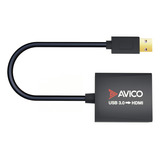 Avico Adaptador Usb 3.0 A Hdmi  1080p 60hz  Para Pc Con Wi