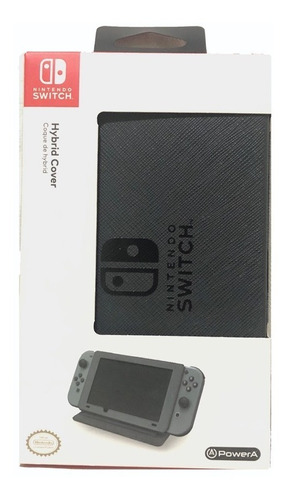 Funda Hybrid Cover Negra Para Nintendo Switch