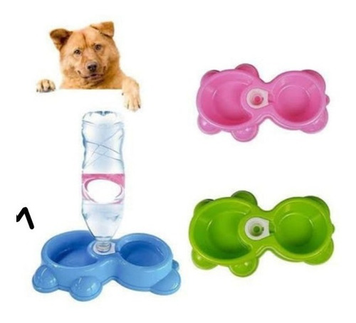 Comedero Para Mascota Y Dispensador De Agua Perro Gato