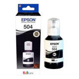  Tinta Epson T504 T504120 127ml Negra L4150 L4160 Original