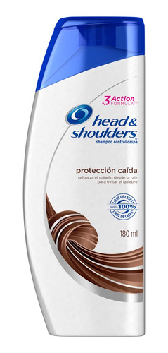 5 Pzs Head & Shoulders Shampoo Proteccion Caida 180ml