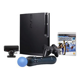 Ps3 Slim 500gb 50 Juegos + 2 Controles + 2 Playstation Move