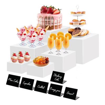 6 Soportes Acrílicos Transparentes Para Tartas