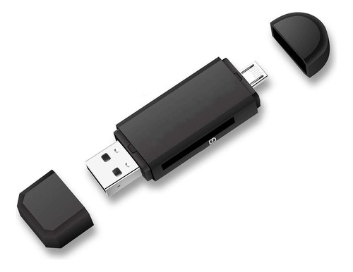 Lector De Tarjetas Micro Usb+usb Otg, Adaptador De Tarjeta D