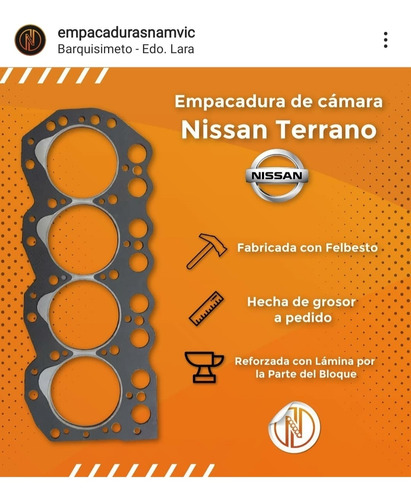 Empacadura De Cmara De Nissan Terrano Foto 4