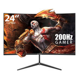 Monitor Gamer Curvo Crua 24 200 Hz Negro 100 V/240 V