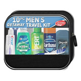 Kit De Viaje Get Away De 10 Piezas Para Hombre