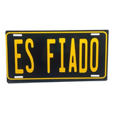 Placa Decorativa Universal Con Porta Placa Cromado