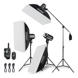 Godox Kit De Luz Estroboscópica Profesional De 750 W, Kit De