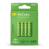 Pilas Baterías Aaa Recargables Gp 650mah Cartón X4 Promo 