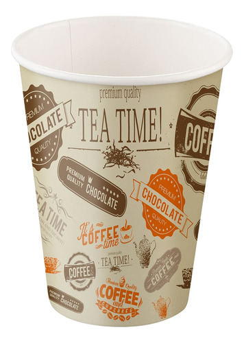 Vaso Desechable Para Cafe Té Hot Polipapel 240cc 50 Unidades