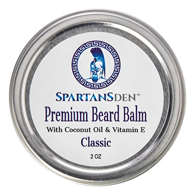 Bálsamo Para Barba Premium / Spartans Den/ 2 Oz Natural