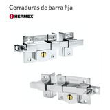 Cerradura De Barra Fija Cromada Derecha, Hermex 