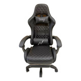 Silla Gamer Noga Typhon Butaca Con Apoya Pies Negra