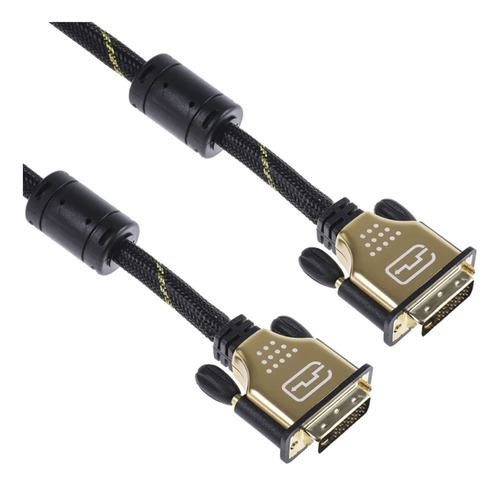 Cable Roline Negro/oro Dvi-d A Dvi-d Dual Link Macho 10m
