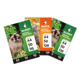 Papel Fotografico A4g Glossy Pack 50 Adhesivo