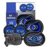 Kit 4 Auto Falante 6 + 6x9 Pol + Modulo Taramps Tl500 Forte 