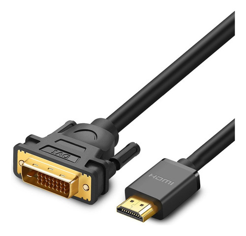 Cabo Hdmi 2.0 Para Dvi Ugreen Macho Resolução 1080p 1 Metro