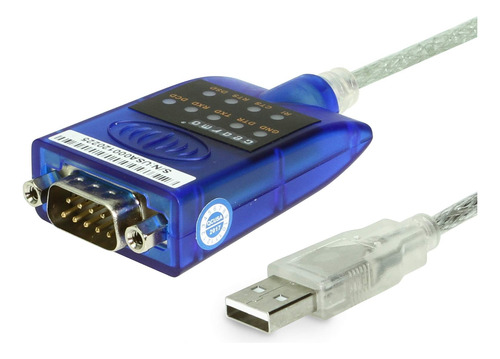 Adaptador Usb A Serie Rs-232 Con Indicadores Led, Chipset F