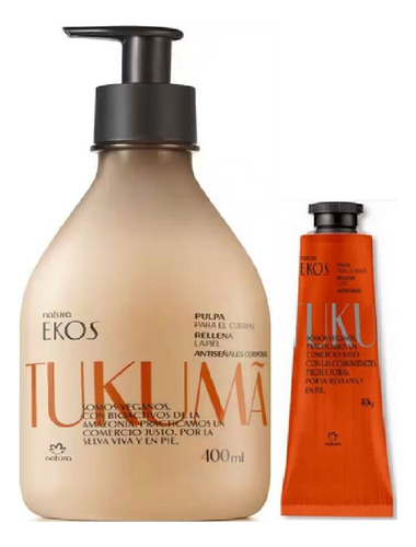 Natura Ekos Tukuma Kit Crema Corporal + Mini Pulpa P/ Manos