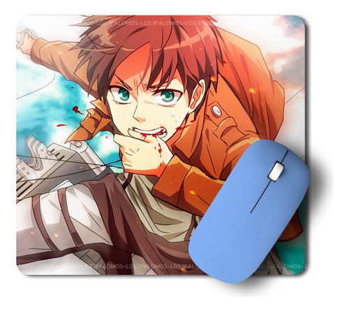 Mouse Pad - Attack On Titan Eren Anime - L3p - 21 X 19cm - 