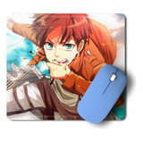 Mouse Pad - Attack On Titan Eren Anime - L3p - 21 X 19cm - 