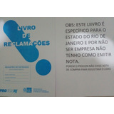 Livro De Reclamação Procon  R. Janeiro