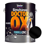 Simultaneo Convertidor Esmalte Brillante Colores 4 Lt Venier Color Negro