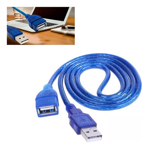 Alargue Usb 2.0 Macho Hembra 1,8 Metros Resistente