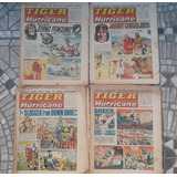 Lote X 4 Historieta Antiguo Tiger Ingles Rara Colec Septi 68