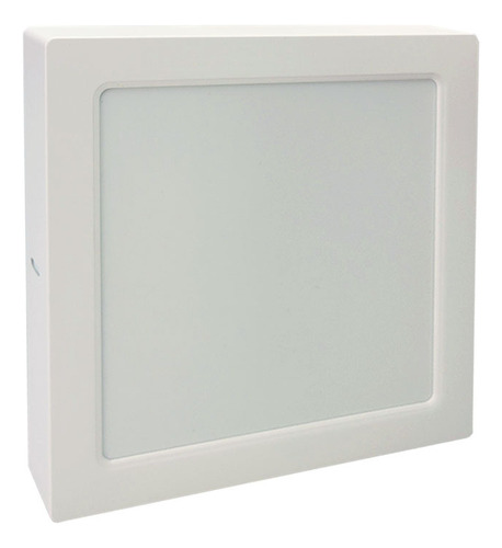 Painel Plafon Sobrepor Ilumine Sua Casa 18w Led 21x21 Branco