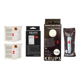 Set Para Cafetera Krups Con Pastillas Limpiadoras, Filtro Claris F088 Y Descalcificador 4 Piezas Envio Gratis