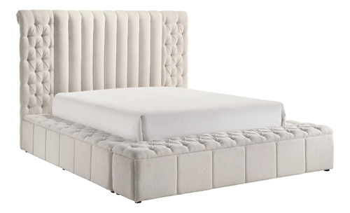 Cama Queen Danbury Con Baules, Recamara Contemporanea 