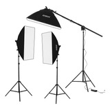 Set De Lámparas De Fotografía Softbox Studio Andoer Led Carr