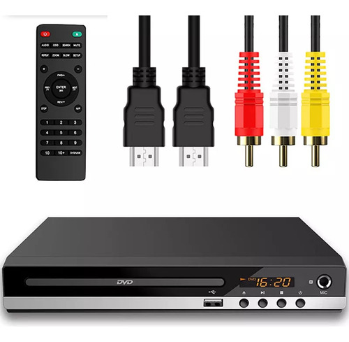 Reproductor De Dvd Tv Mp3 Usb 110v Con Mando A Distancia