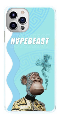 Capa De Celular Hapebeast Macaco Fundo Azul Capinha