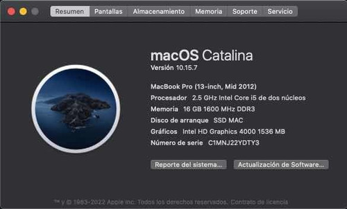 Macbook Pro 2012 13 Inch