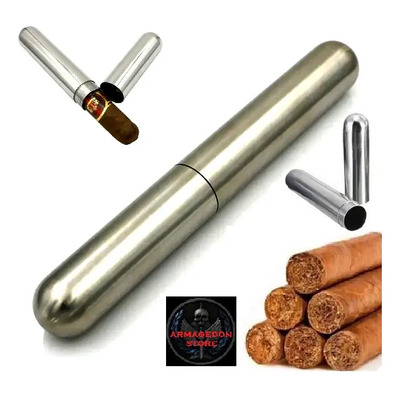 Tubo Purera Portatil Aluminio Estuche Porta Puro Habano Cuba | MercadoLibre