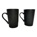 Taza De Ceramica De Color Negro Para Cafe O Chocolate 360ml