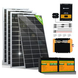 Kit Solar Para Hogar: 3.2kwh + 800w + 4 Paneles Bifaciales +