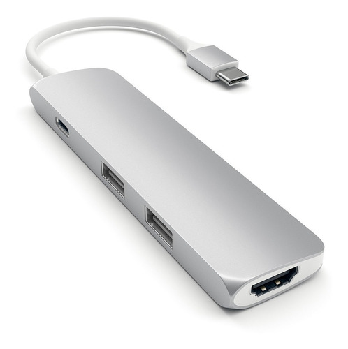 Hub Adaptador Slim Usb-c A Usb-a/ Hdmi 4k/ Satechi Oficial